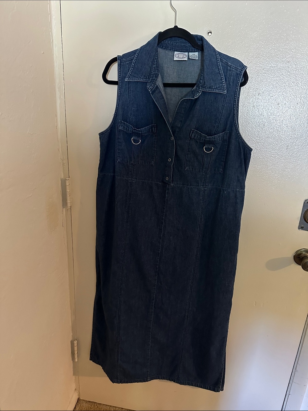 Carolina Blues Plus  Midi Denim Dress 18 W